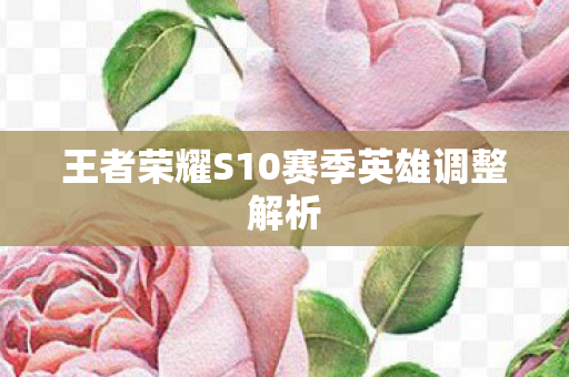 王者荣耀S10赛季英雄调整解析图片