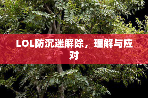 LOL防沉迷解除图片