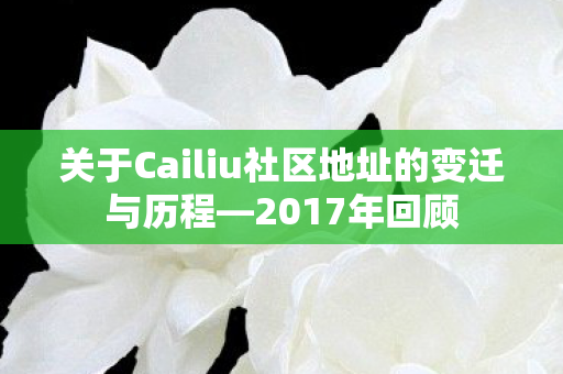 关于Cailiu社区地址的变迁与历程图片