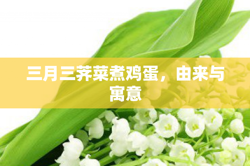 三月三荠菜煮鸡蛋图片