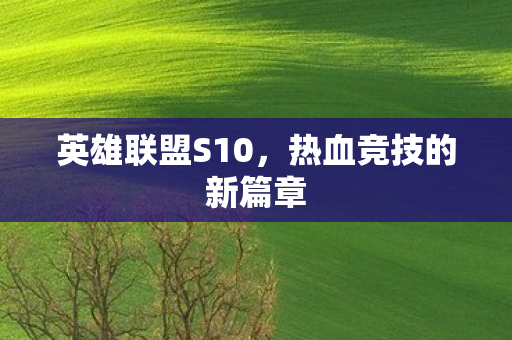 热血竞技的新篇章图片