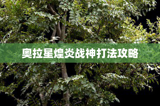 奥拉星煌炎战神打法攻略图片