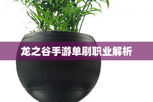 龙之谷手游单刷职业解析图片