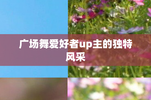 广场舞爱好者up主的独特风采图片