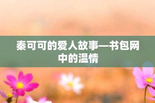 秦可可的爱人故事图片