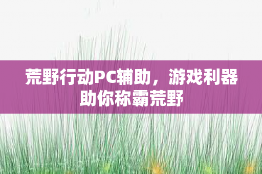 游戏利器助你称霸荒野图片