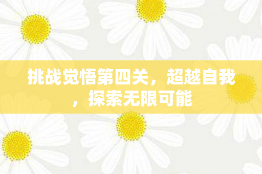 挑战觉悟第四关图片