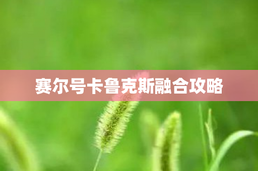 赛尔号卡鲁克斯融合攻略图片