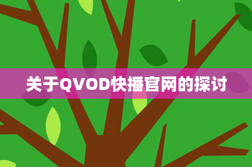 关于QVOD快播官网的探讨图片