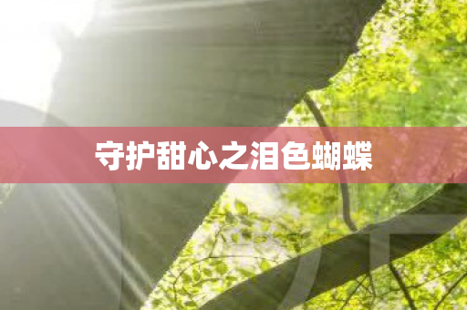 守护甜心之泪色蝴蝶图片