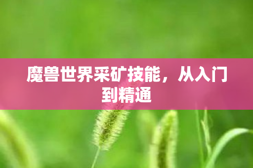 魔兽世界采矿技能图片