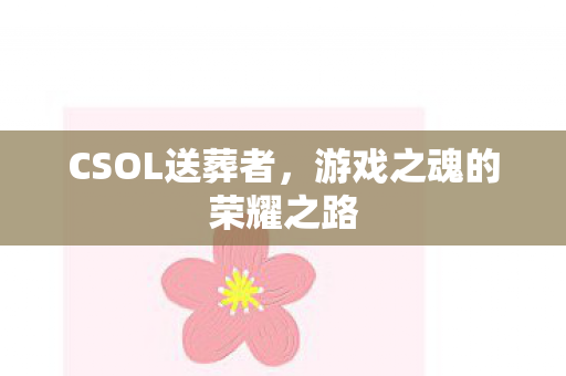 游戏之魂的荣耀之路图片