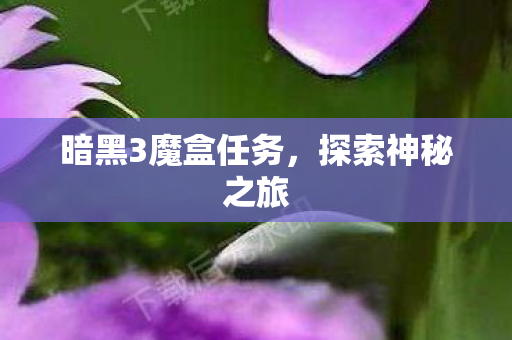 暗黑3魔盒任务图片