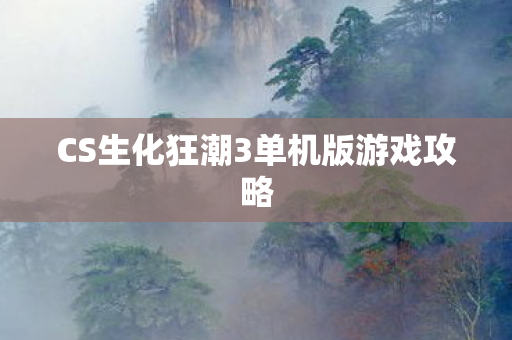 CS生化狂潮3单机版游戏攻略图片
