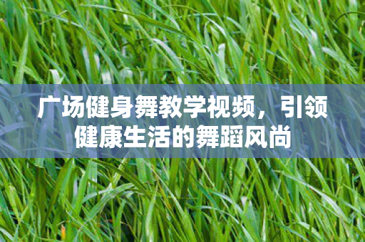 引领健康生活的舞蹈风尚图片