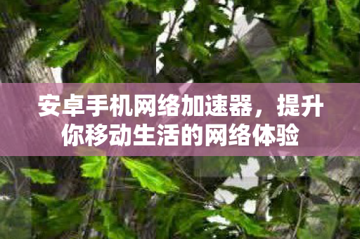 提升你移动生活的网络体验图片