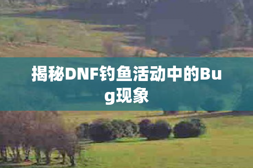 揭秘DNF钓鱼活动中的Bug现象图片