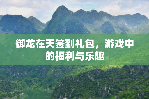 御龙在天签到礼包，游戏中的福利与乐趣