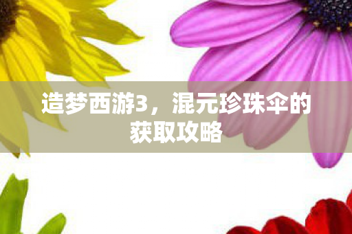 混元珍珠伞的获取攻略图片