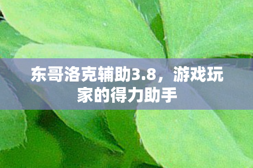 游戏玩家的得力助手图片
