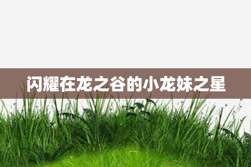 闪耀在龙之谷的小龙妹之星图片