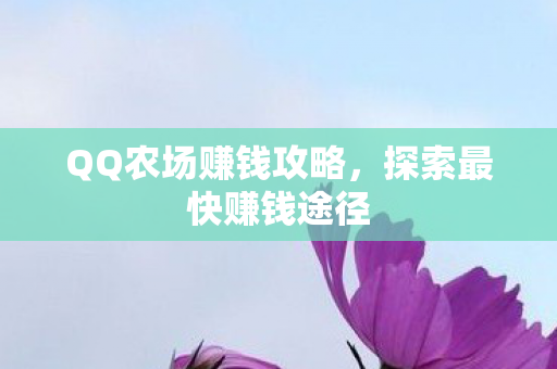 QQ农场赚钱攻略图片