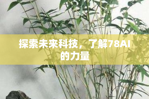 了解78AI的力量图片