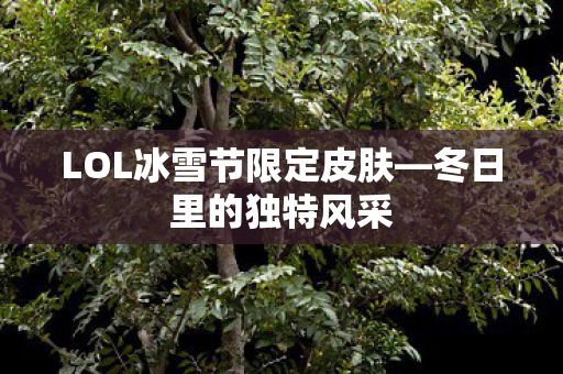 LOL冰雪节限定皮肤图片