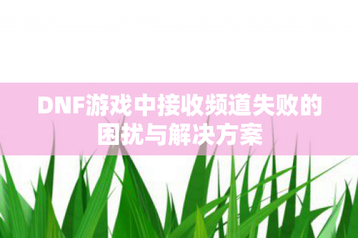 DNF游戏中接收频道失败的困扰与解决方案图片