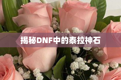 揭秘DNF中的泰拉神石图片