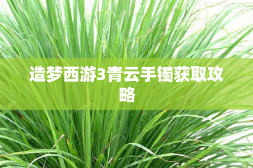 造梦西游3青云手镯获取攻略图片
