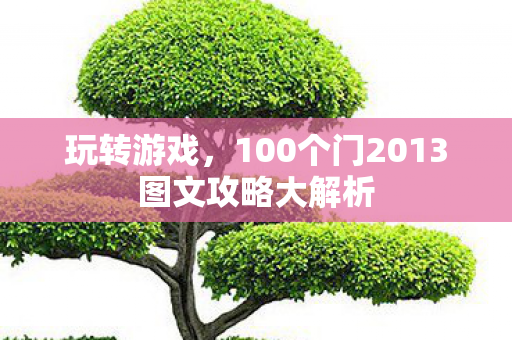 100个门2013图文攻略大解析图片