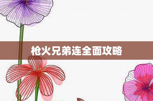 枪火兄弟连全面攻略图片