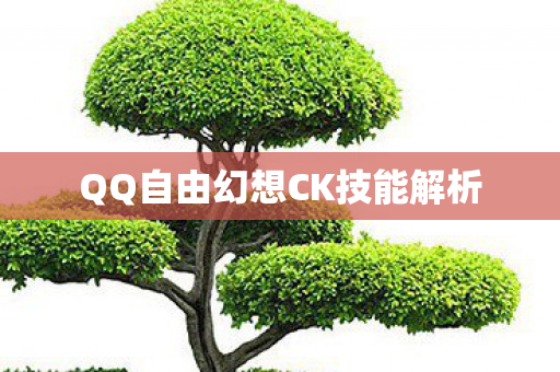 QQ自由幻想CK技能解析图片