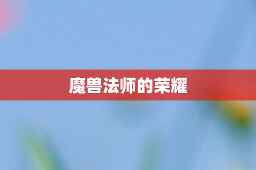 魔兽法师的荣耀图片