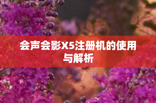 会声会影X5注册机的使用与解析图片