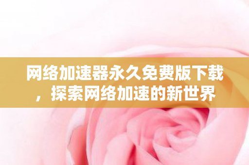 网络加速器永久免费版下载,探索网络加速的新世界 网络加速器永久免费版下载,探索网络加速的新世界