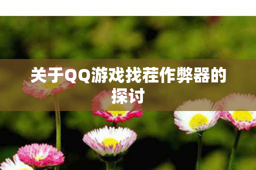 关于QQ游戏找茬作弊器的探讨图片