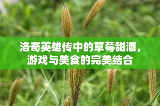 洛奇英雄传中的草莓甜酒图片