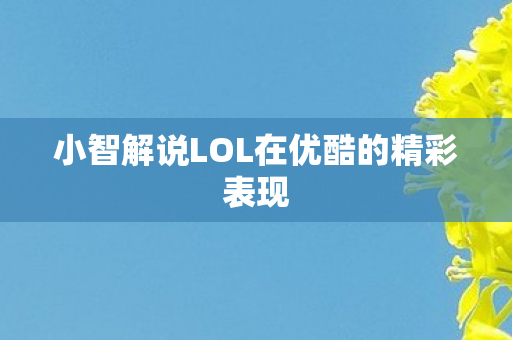 小智解说LOL在优酷的精彩表现图片