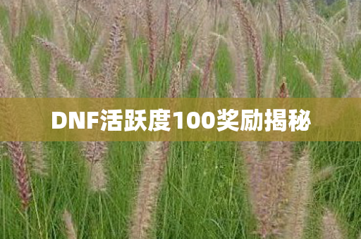 DNF活跃度100奖励揭秘图片