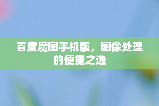 图像处理的便捷之选图片