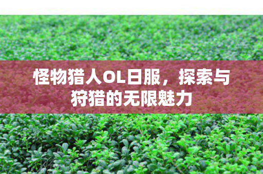 探索与狩猎的无限魅力图片