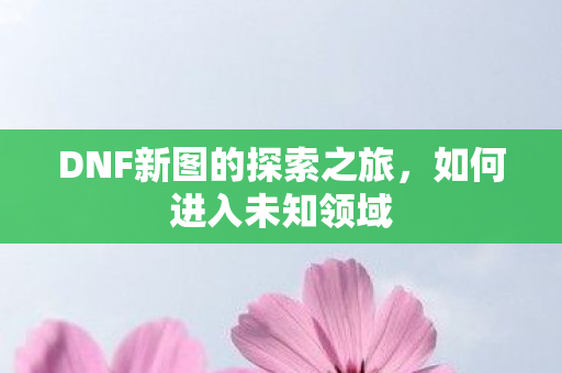 DNF新图的探索之旅图片