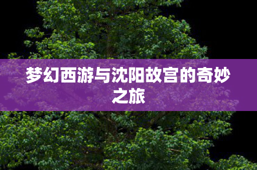 梦幻西游与沈阳故宫的奇妙之旅 梦幻西游与沈阳故宫的奇妙之旅