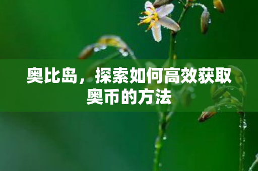 探索如何高效获取奥币的方法图片