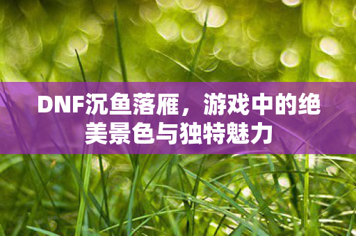 游戏中的绝美景色与独特魅力图片