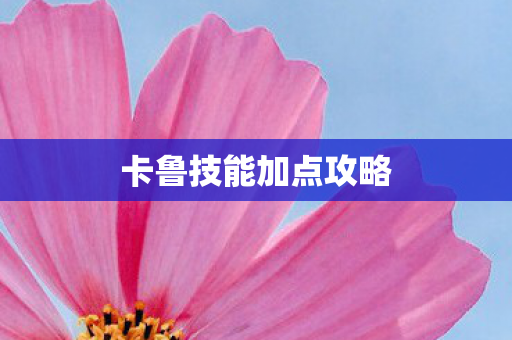 卡鲁技能加点攻略图片