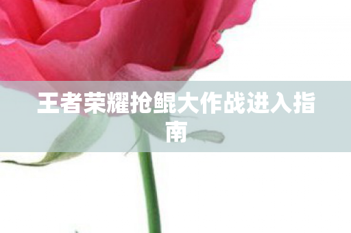 王者荣耀抢鲲大作战进入指南图片