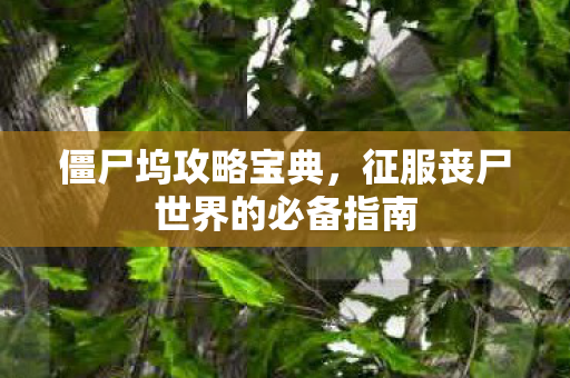 征服丧尸世界的必备指南图片